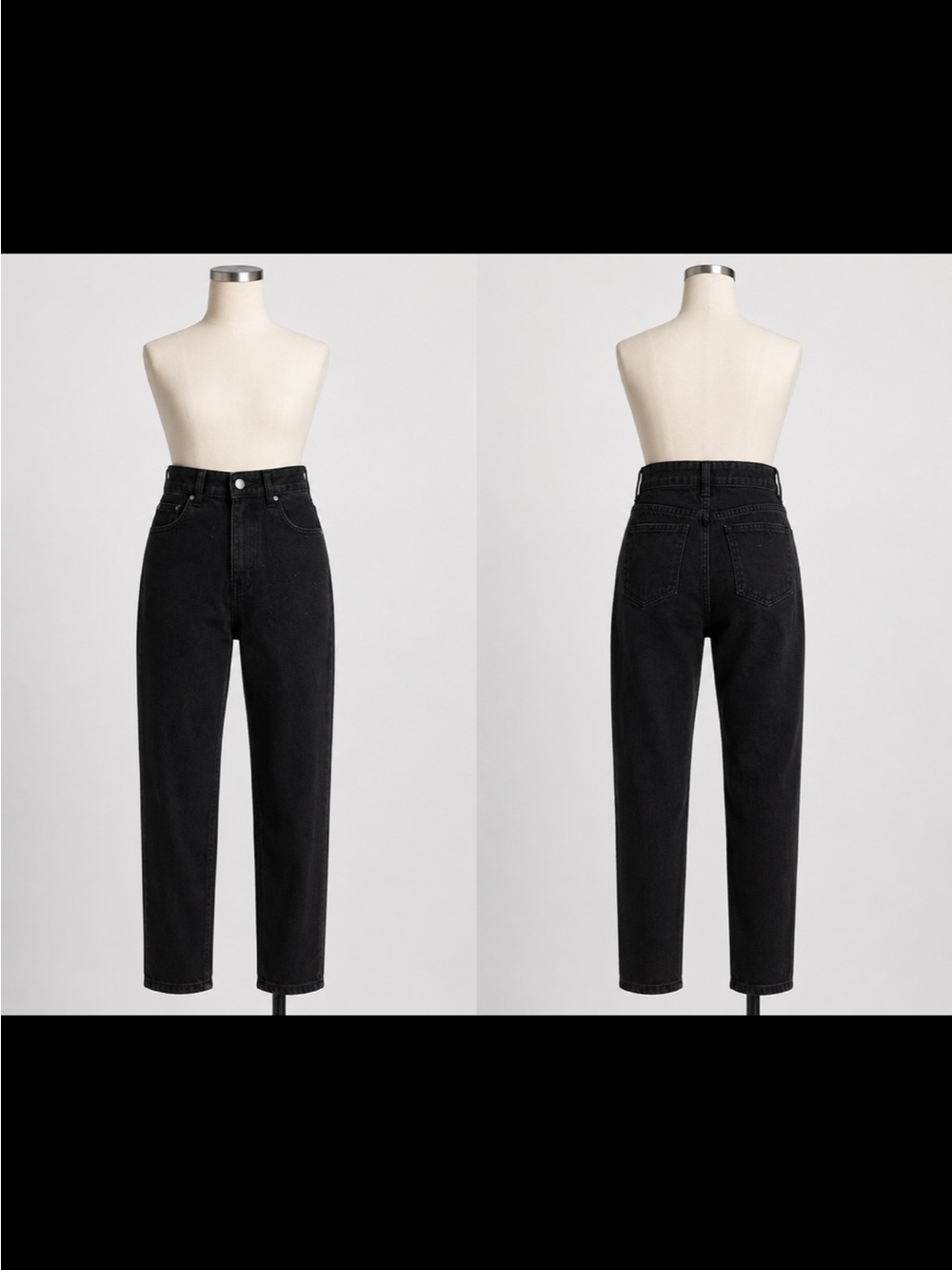 SHEIN Black Boyfriend Jeans